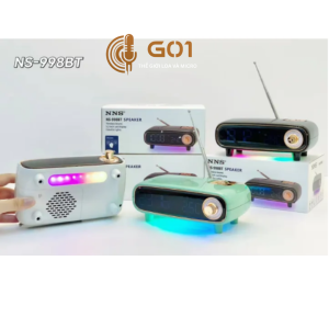 Loa Bluetooth NS-998BT kết nối Bluetooth âm thanh rõ ràng và tiết kiệm năng lượng được kiểm tra khi thanh toán 24 tháng và bảo hành.