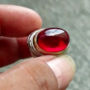 BATU CINCIN DELIMA MERAH SIEM BANGKOK MERAH MAROON
