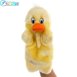 Con rối bàn tay lớn con rối động vật đồ chơi nhồi bông vải em bé giáo dục nhận thức đồ chơi tay ngón tay búp bê con rối