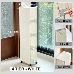 Kitchenut Multi-Layer Space-Saving Storage Rack Narrow Rolling Organizer Kabinet Penyimpanan Ruang Sempit Beroda