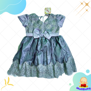 Baju Bayi Perempuan Dress Gaun Anak Cewek 1 2 3 Tahun Gold Silver Cantik Mall Baby