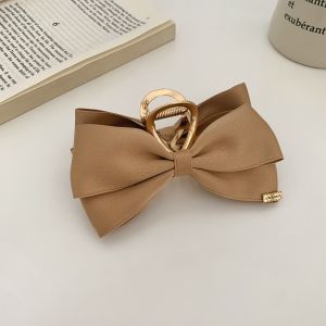 3D Korean Bowknot Hairpin Fashion Large Size Shark Clip Hairclips for Women Girls Princess Headwear