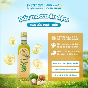 Dầu Macca Nguyên Chất Thuyền Xưa Ăn Dặm Cho Bé