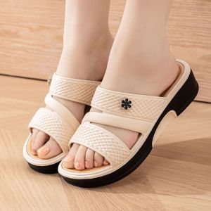 [Free Shipping] New Summer WomenS Slippers Fashionable Soft-Soled Non-Slip Suitable For Both Indoor And Outdoor Wear Thick-Soled Casual Style Perfect For Moms