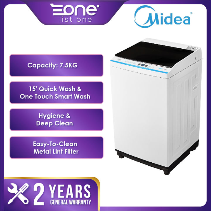 Midea 7.5KG Fully Auto Washing Machine MA100W75/WK/E Pensonic 7KG