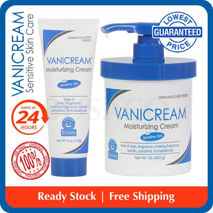 Vanicream Moisturizing Cream with Pump Sensitive Skin, Dermatologist