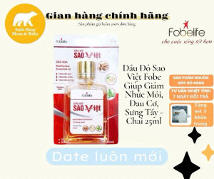 Dầu Đỏ Sao Việt Fobe Giúp Giảm Nhức Mỏi Đau Cơ Sưng Tấy - Chai 25ml