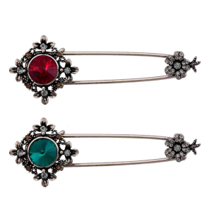 Flower Brooch Retro Scarf Pin Safety Pin Brooch Creative Enamel Pin Brooch Scarf Clips for Trousers Dress Skirt