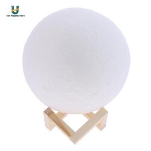 LED Lamp Moon USB 3D Printing Night Moonlight Energy Saving Touch Control for Women USB Charging Brightness Lunar Light [Ueb Flagship Store]