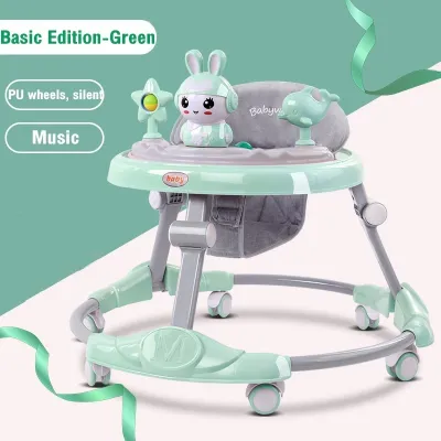 Baby Walker for Baby Girl Boy With Music Adjustable Safety Walker with Handle Pejalan kaki bayi学步车
