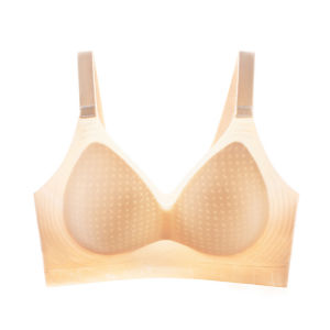 Maniyun One-piece Super Thin Seamless Bra 固定杯 Fixed Cup Jelly Soft Support Push Up Bra Adjustable Non-wired Comfort Lingerie