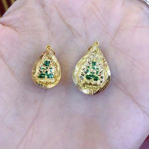 SING GOLD จี้พระแก้วมรกต พระแก้ว เลี่ยมกรอบทองแท้ กรอบทอง90 พร้อมใบรับประกัน