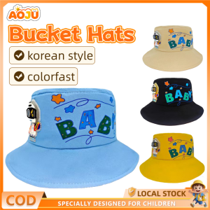 AOJU Summer Hat For Baby Girls UV Protection Kids Beach Cap Bucket Wide For Baby