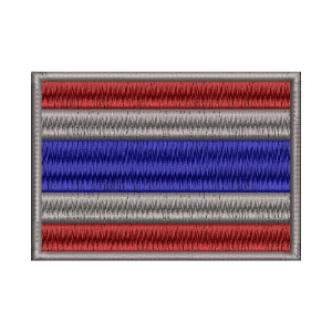 อาร์มปัก ธงชาติไทย THAILAND Arm patch วัสดุตกแต่งผ้า ปักแน่น เน้นคุณภาพ คุ้มราคา