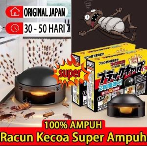 Racun Kecoa Super Ampuh Mati Di Tempat/Obat Pembasmi Kecoa racun kecoa anti kecoa /Earth Black Cap/Burakku Kappu Japan /Perangkap Kecoa/penghilang kecoa/Perangkap kecoak/Racun Kecoa Ampuh/Racun Pembasmi Kecoa/Racun Pembasmi Serangga/racun kecoa IFN