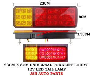 J101S13 23CM X 8CM UNIVERSAL TYPE FORKLIFT LORRY TRUCK TRAILER 12V ONLY LED SMD TAL LAMP LAMPU BELAKANG REAR LIGHT