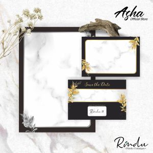 [100 pcs] Blangko Undangan Pernikahan - Blangko Undangan Nikah Kosongan Rindu 11