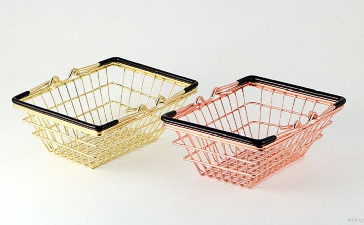 Giỏ Đựng Đồ Mua Sắm Mini Bằng Thép Không Gỉ | Lazada.vn