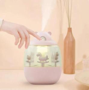 Đèn LED 7 Màu Máy Tạo Độ Ẩm Để Bàn Chạy Bằng USB Hộp Nhạc Băng Chuyền Tạo Độ Ẩm Không Khí USB Nhỏ Có Đèn Để Trang Trí Bàn Làm Việc Tại Nhà Văn Phòng