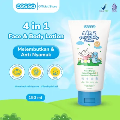 Cessa 4in1 Face & Body Lotion 150ml – Lotion Bayi Melembapkan | Lembut & Menutrisi Kulit | Cocok untuk Harian - Lavie Baby House