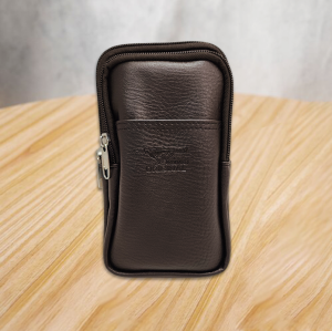 จัดส่ง1-2วัน V50 กระเป๋าหนังคาดเอวใส่มือถือ สอดเข็มขัดได้ 3 ช่อง ช่องหน้าหยิบง่าย 1 แบบซิบ 2 ช่อง กันรอยหน้าจอและกันกระแทกได้อย่างดี แนวตั้ง ใส่มือถือได้ 7 นิ้ว