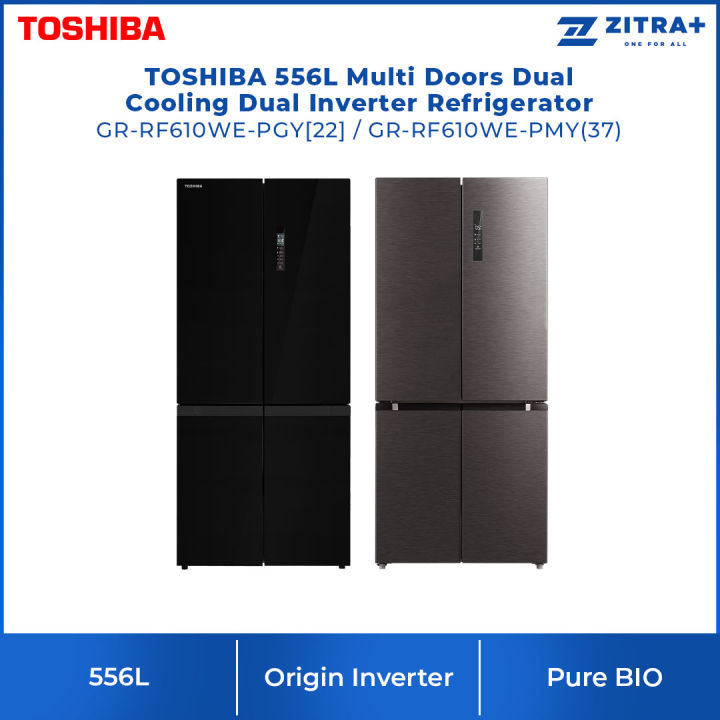 TOSHIBA 556L Multi Doors Dual Inverter Refrigerator GRRF610WEPGY[22