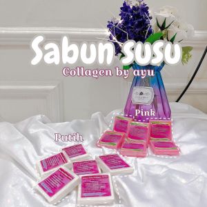 1 Lusin Sabun Susu Collagen by Ayu Pink / Putih Sabun Viral Pemutih Badan dan Wajah Penghilang Bekas Luka Koreng Original BPOM Termurah Terlaris