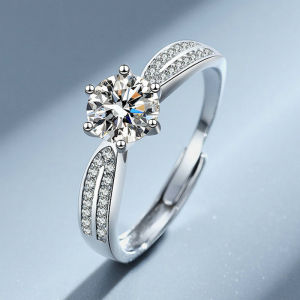 Nhẫn nữ bạc Ý S925 đính đá lớn siêu sáng N116 - Phụ kiện thời trang việt