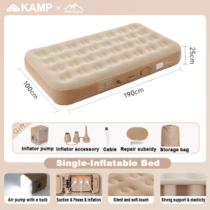 Air bed with Automatic Pump | Inflatable Bed Double Air Bed Family Mat Implatable Bed for Camping With Electric Pump