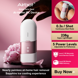 Airbot Aria Opal IPL | Laser Hair Removal Device Ice Cooling Technology Nearly Painless results in 4 weeks Leg Armpit