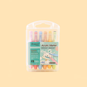 2025 Giorgione Acrylic Marker Macaron 48 Color Series Washable Colored Pens Water-based Soft Tip Colored Pens
