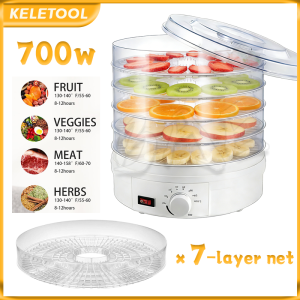 Food Dehydrator Machine 700W Fruit Vegetable Dryer with Adjustable Thermostat Suitable for household Food Dehydrator