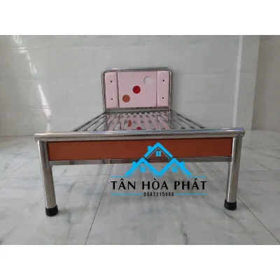 Giường ngủ inox tròn cao cấp nhiều kích thước từ 1m đến 1m8x2m Mẫu 01 - miễn phí giao hàng lắp ráp tận nơi tại Hồ Chí Minh xưởng nhà bao giá tốt xưởng nhà bao giá tốt THP28