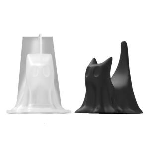 High Precisions Silicones Molds Cats Figurine Epoxy Resins Casting Molds With Detailed Carving And Reusable