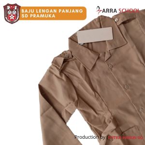 Baju Seragam Pramuka SD Lengan Panjang Perempuan Baju Lengan Panjang Pramuka Putri Baju Panjang SD