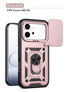 Case For For Honor 600Pro / Honor 600 Mag Holder Ring Cover For Honor 600 Funda Shockproof Armor Slide Camera Protect