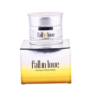 Fall in love Hensica White Mask ขนาด 15g : ครีมมาส์กหน้าเข้มข้นลดเลือนฝ้ากระจุดด่างดำคืนความกระจ่างใสในค่ำคืนเดียว