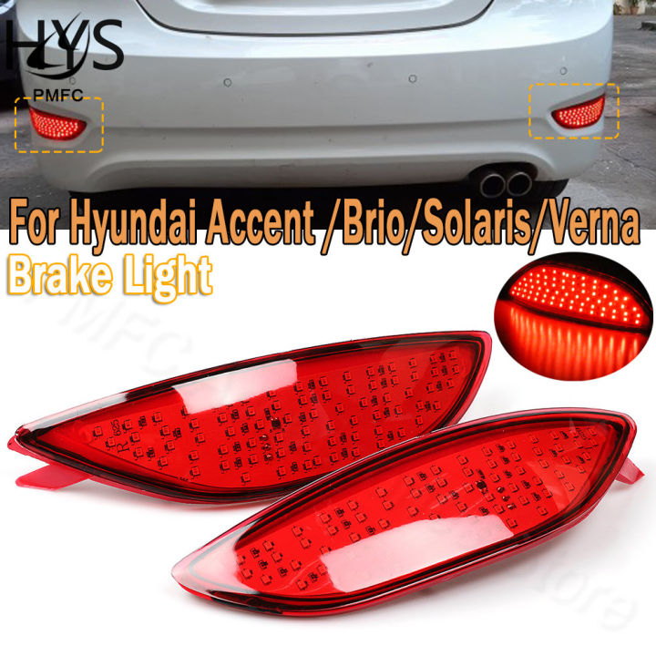 HYS 1Pair Brake Light Reflector Bumper Fog Lamp Tail Stop Lamp Parking ...