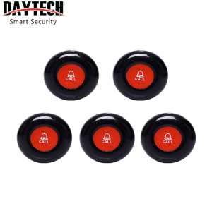 Daytech Wireless Call Button System 5–10PCS | 433MHz Pager for Restaurant Clinic Club Use