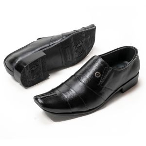 Sepatu Kerja Pantofel Pria Kulit Sapi High Quality Model LG 9011 Hitam