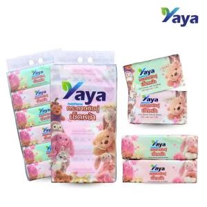 （ซื้อ 1 แถม 1）ทิชชู่ Yaya ลายรวมพลน้องJelly (2 หิ้ว 12 ห่อ) Tissue เช็ดหน้า ทิชชู่แบบยาว หนา 3 ชั้น 240 แผ่น 80 ดึง
