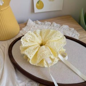 phụ kiện tóc và mũ đội đầu kiểu tóc cố định vải ren mềm mại cấu trúc ba chiều bốn lớp dây rút