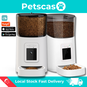 Petscaso 6L Smart Pet Feeder with HD Camera – 1080P Live Video Mobile App Control Auto Feeding