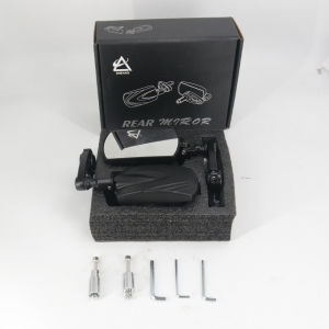 Motorcycle square handle rearview mirror Motosikal persegi mengendalikan cermin belakang