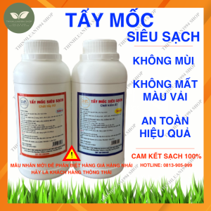 Tẩy mốc quần áo KHÔNG MẤT MÀU vải Tẩy mốc siêu sạch Không mùi