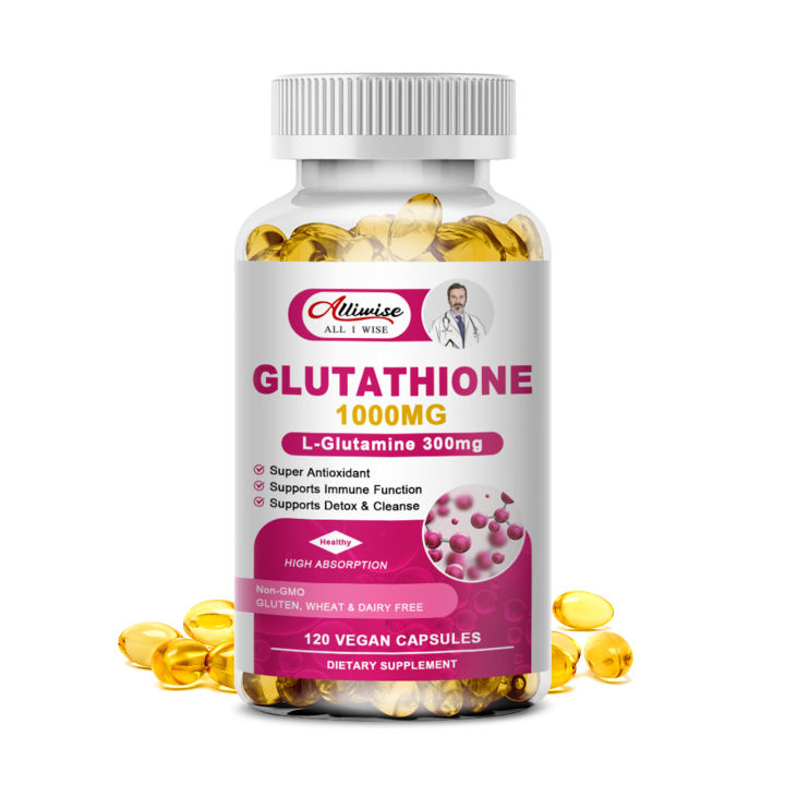glutathione kath melendez Alliwise Glutathione kapsul Milk Thistle Extract Vitamin C Anti-penuaan,  Peningkatan Kekebalan, Detoksifikasi