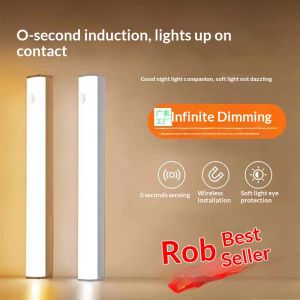 VINTLOOK Smart Human Body Sensor LED Strip Light with USB Charging and Magnetic Attachment for Cabinet Wardrobe Corridor Night Light