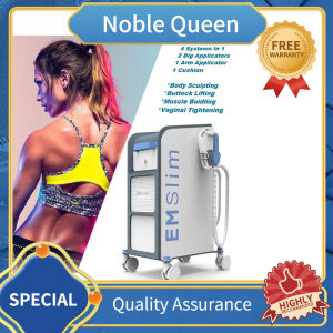 Hot Product Lose Weight 4 Handles 7 Tesla Ems Electrical Muscle Stimulation Body Sculpting Emslim Machine / Emslim Neo With Rf