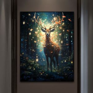 HIMALAYA 35*50 HD Self-adhesive poster deer abstract design