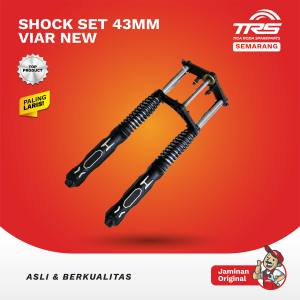 TRS Shock Full Set Fullset 43mm Shockbreaker Motor Roda Tiga Viar Karya 150cc 200cc 2023 Series Pnp Viar Kaisar Tossa Nozomi Spareparts Original TRS SEMARANG